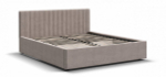 Ронда Кровать+ПМ 160 Велюр Монолит латте
