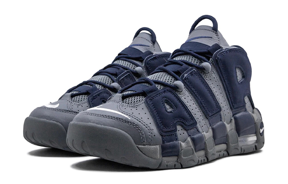 Кроссовки Nike Air More Uptempo 96 Cool Grey Midnight Navy Gs