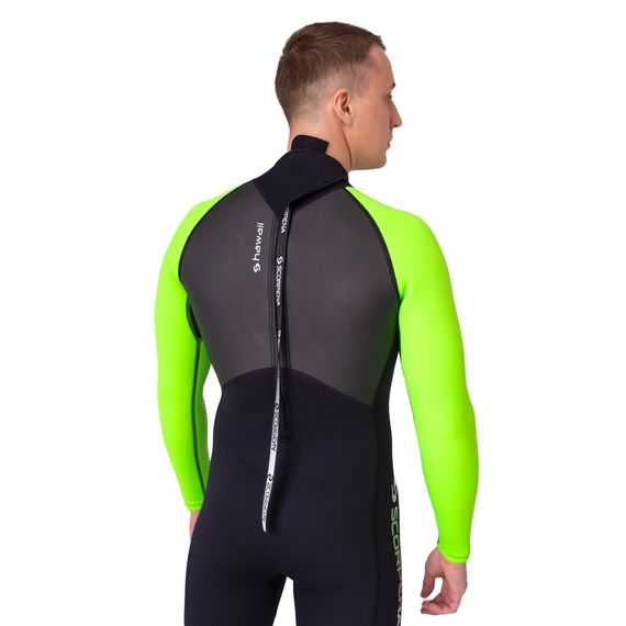 Гидрокостюм Scorpena Hawaii мужской зеленый неон