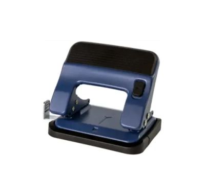 Дырокол 30л. KW-trio металл, синий, с линейкой 0916BLU