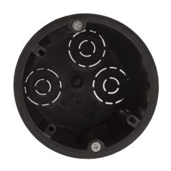 Коробка установочная ЭРА KUP-73-45-m-black черная 73х45мм для полых стен саморезы металлические лапки IP20