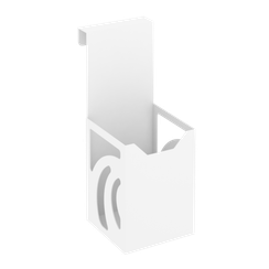 Навесной стакан для ручек и карандашей MAN-01.T-30 Металл Белый 80*110*200