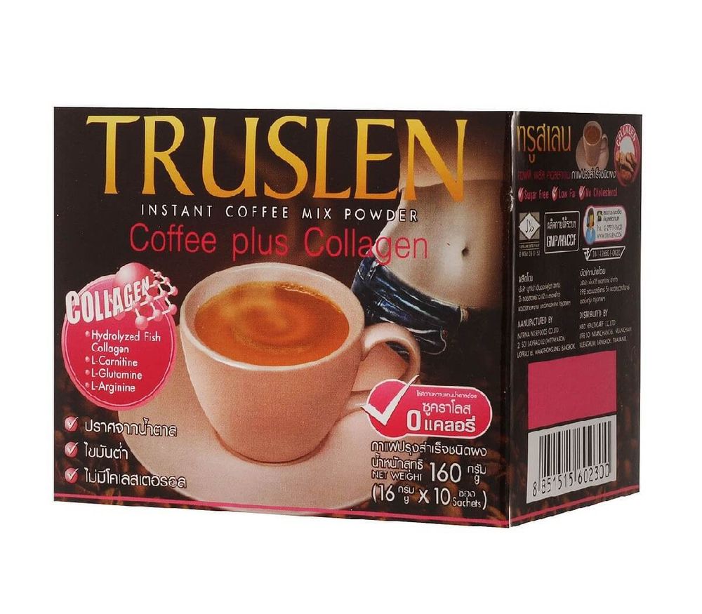Напиток кофейный растворимый Truslen Plus Coffee Collagen 10штх16 гр