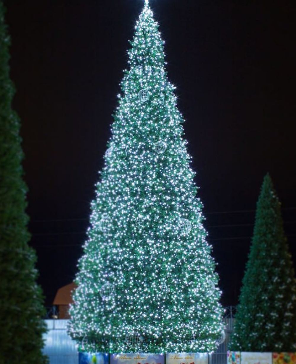 Уличная гирлянда С режимами: Теплый свет "Северное Сияние" (24В) на елку от 4 до 30 м