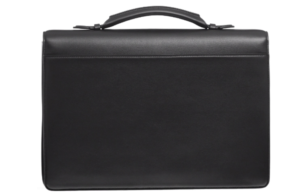 CARTIER Calfskin Briefcase, Handbag Men"s Black