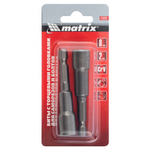 Биты с торцевыми головками 8 мм, 65 мм, 2 шт. Matrix