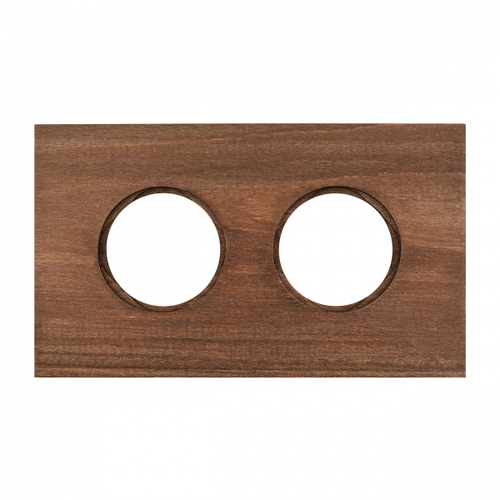 Рамка 2-х постовая, скрытый монтаж, Шедель Форест, дерево, цвет винтаж BF7-620-18