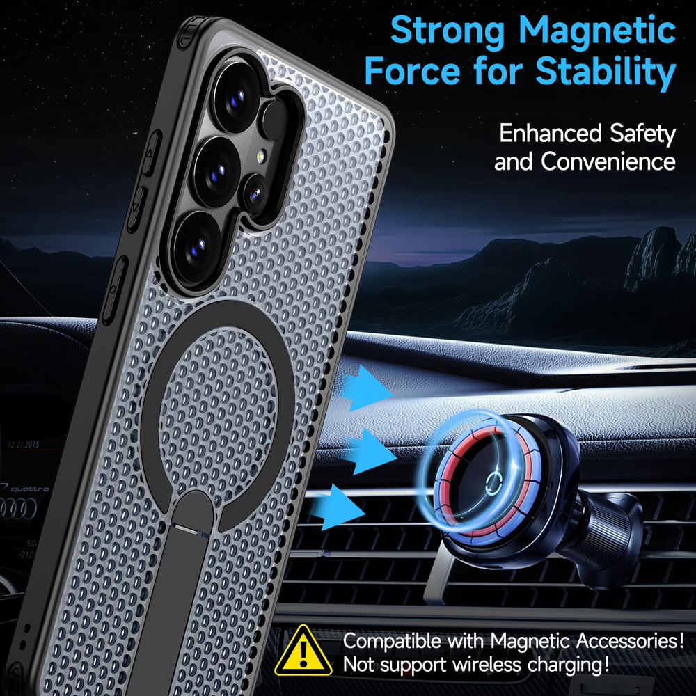 Прозрачный чехол Mesh Pro Magnetic Case для Samsung Galaxy S26 Ultra