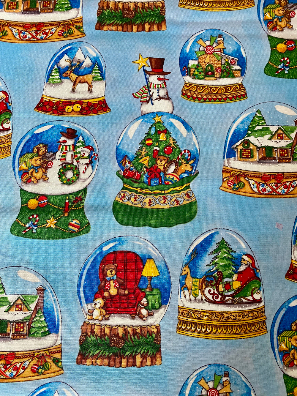 Ткань Новогодняя 100% хлопок отрез 50х55см (Италия)