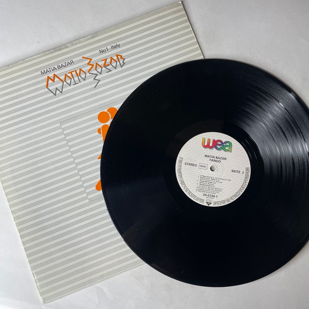 Винтажная виниловая пластинка LP Matia Bazar Tango (Германия 1983)