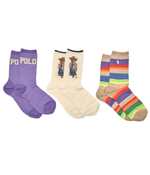 Носки 3 пары POLO RALPH LAUREN - лавандовый(455955248)