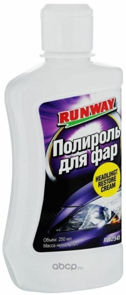 Полироль фар 250 мл (RUNWAY)