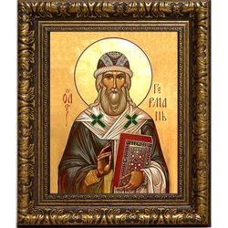 Герман Казанский и Свияжский, архиепископ, святитель. Икона на холсте.