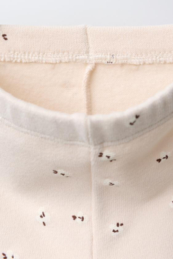 ZARA УТЕПЛЕННЫЕ ЛЕГИНСЫ С ЦВЕТОЧНЫМ ПРИНТОМ, РОЗОВЫЙ