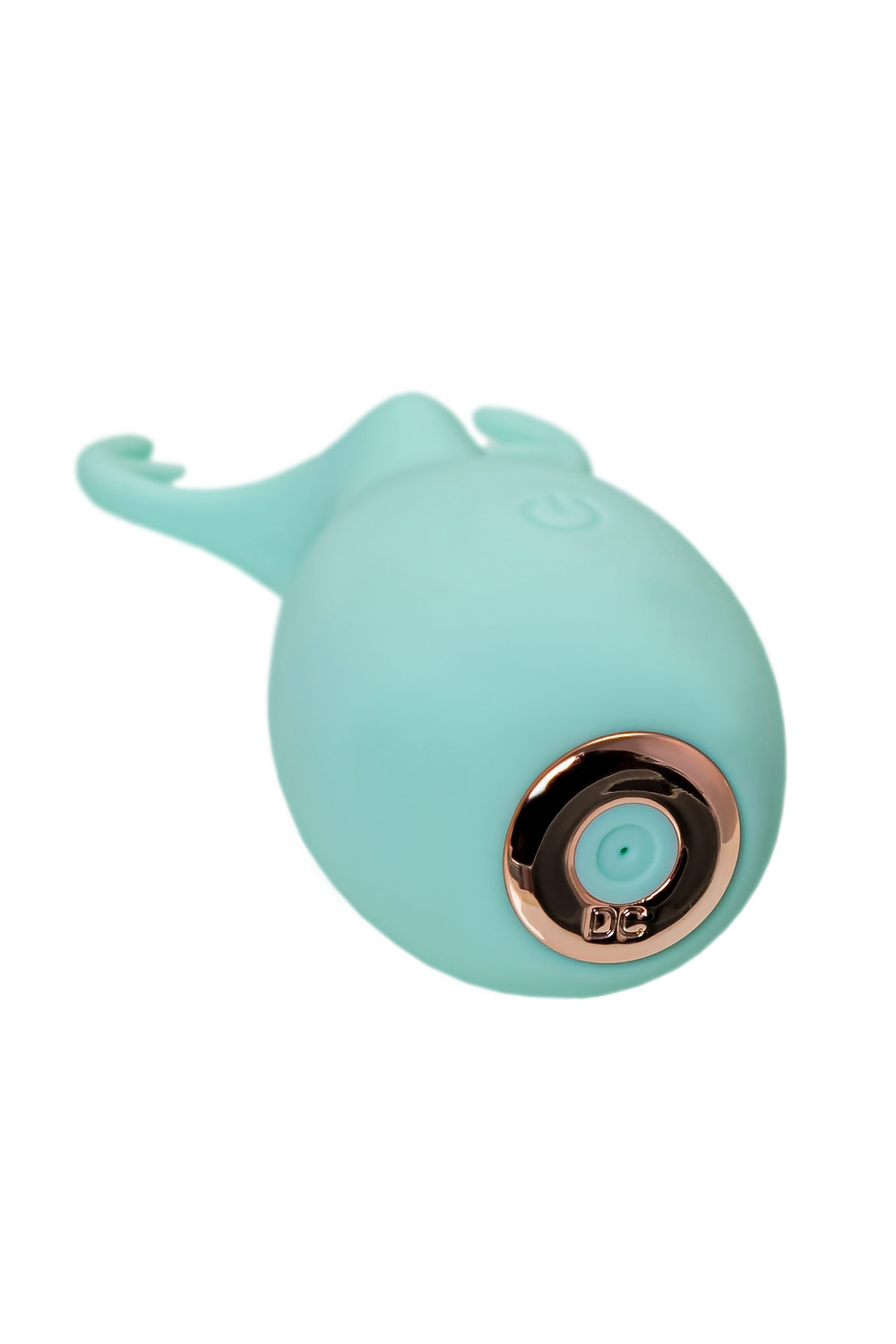 Вибратор Штучки-Дрючки, Mr. Moose, бирюзовый, силикон, 9,5 см