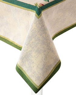 Скатерть прямоугольная 140х260см Mix&Match Home Королевский пион бежевая