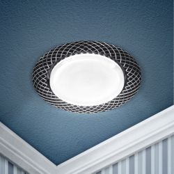 Светильник встраиваемый ЭРА KL 76 AL/BK /1 под лампу GX53 черный | Встраиваемые светильники Для ламп GX53