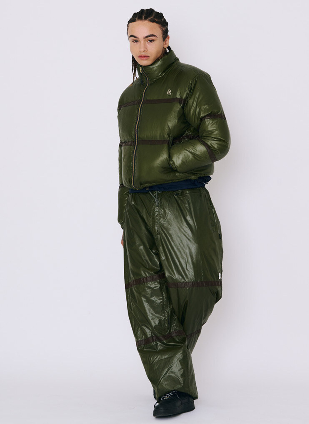 Куртка BSRabbit DSXBS DOWN SHORT PADDING JUMPER RIP STOP DARK KHAKI