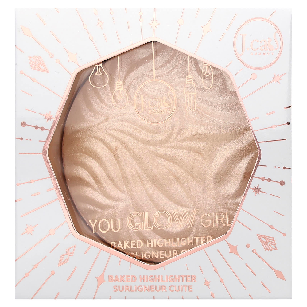 J.Cat Beauty, You Glow Girl, запеченный хайлайтер, YGG111 «Приморский мороз», 8,5 г (0,3 унции)