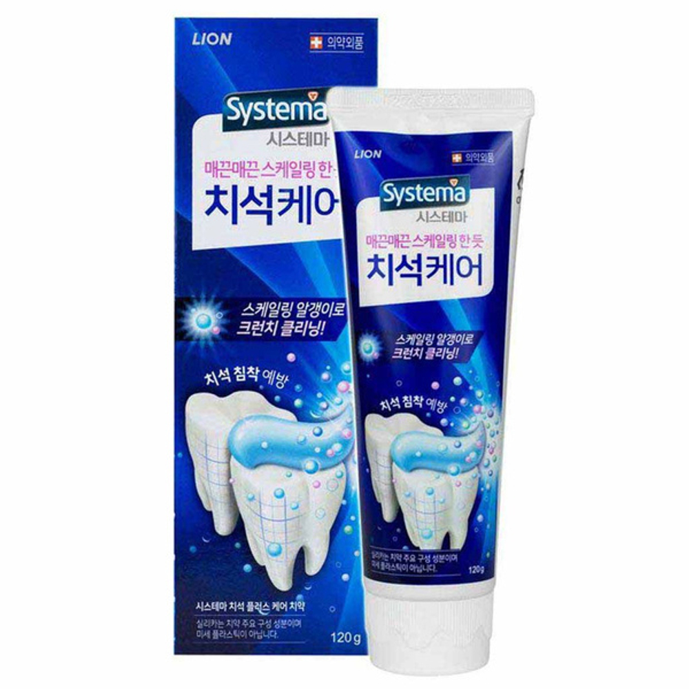 [LION] Systema Plaque Care Toothpaste - Паста зубная для профилактики против образования зубного камня, 120 гр