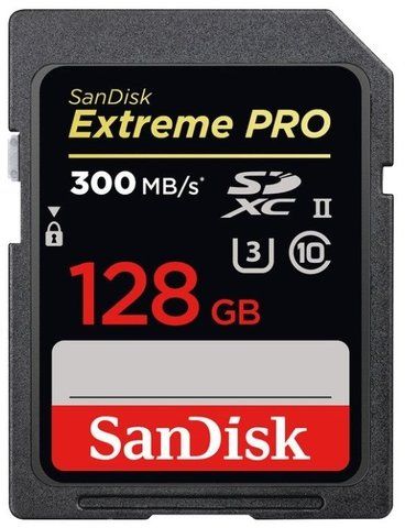 Карта памяти SanDisk Extreme PRO SDXC UHS-II 300MB/s 128GB (SDSDXPK-128G)