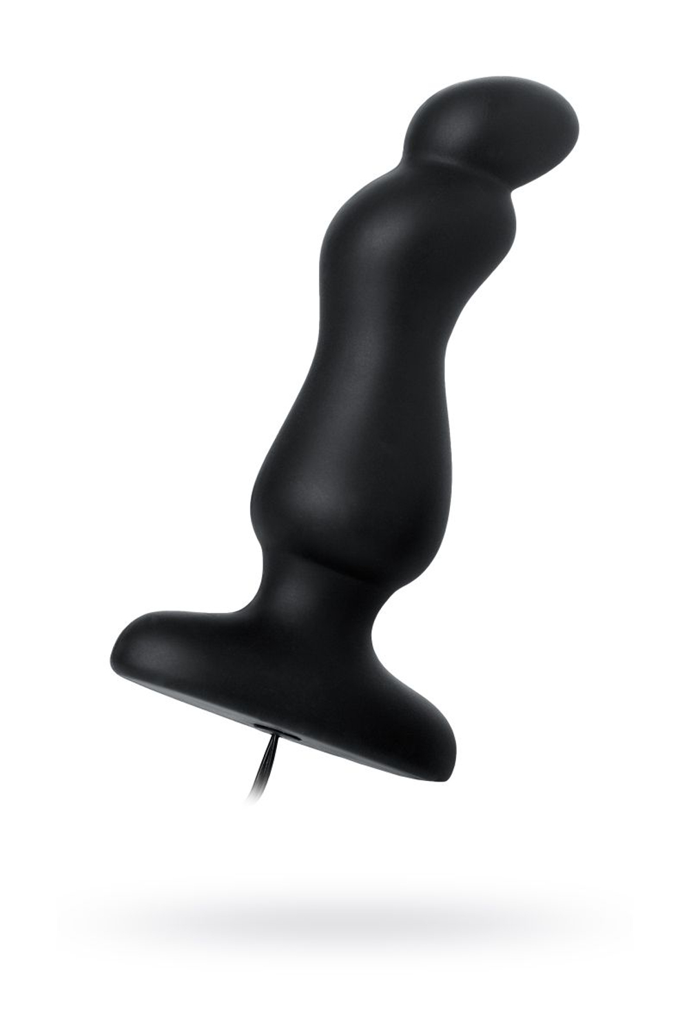 Чёрная анальная втулка G Point D-PENG с пультом - 12,3 см. (Цвет: черный)