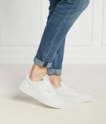 Кожаные кроссовки baltimore_tenn_ltl BOSS BLACK - белый(50502893)