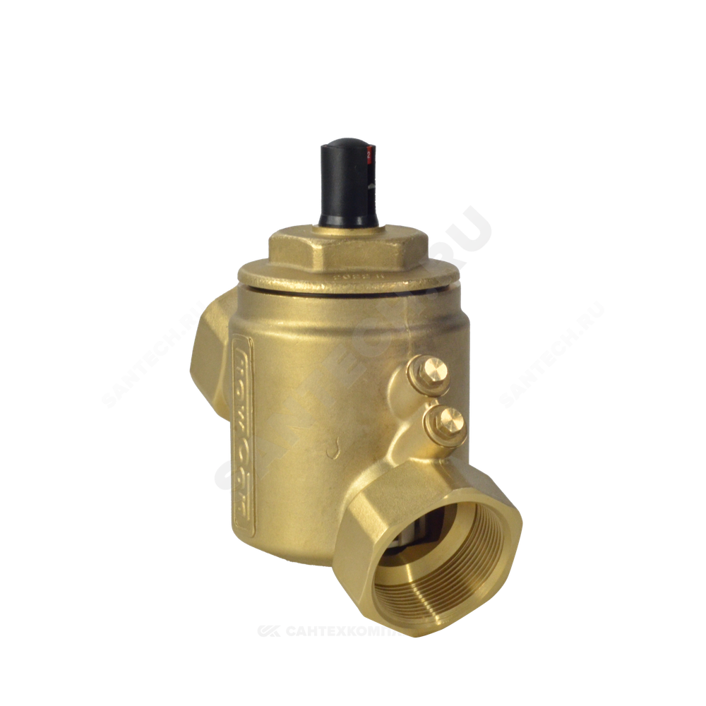 Клапан балансировочный автомат латунь R206A Ду 15 G1/2" A Ру25 ВР 0.27612 - 0.8244 м3/ч без ниппелей Giacomini R206AY013