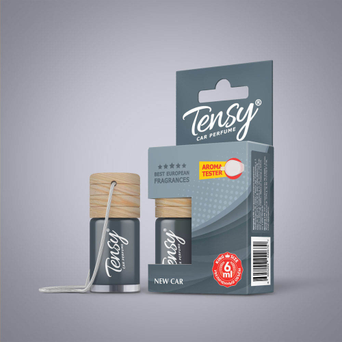 Ароматизатор "Tensy" подвесной бутылочка 6мл Новая машина (15шт/бл)