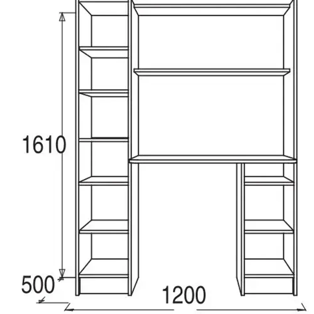 Омега 2 Стол письменный