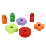 Развивающая игрушка 2 в 1 деревянная (рыбалка + сортер), коробка C-41649