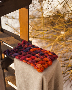 Носочная пряжа с добавлением шерсти "Галактика" 20 г