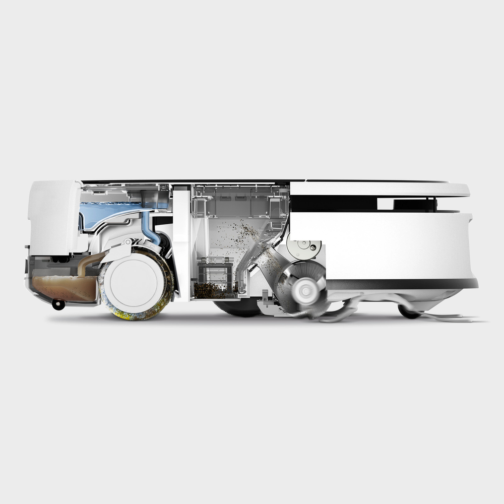 Pобот-пылесос для влажной уборки с роликовой щеткой RVF 7 Comfort