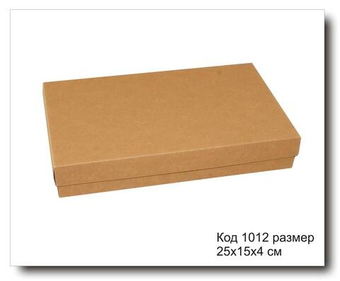 Код 1012 Коробка для конфет 25х15х4 см крафт картон
