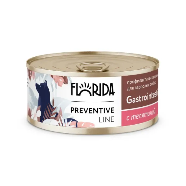 Консервы Florida Preventive Line Gastrointestinal для собак при расстройствах пищеварения, с телятиной
