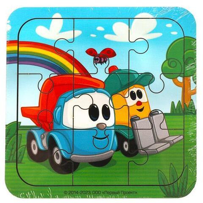 Пазл "Грузовичок лева" 10*10см. LEVA-02 (Буратино)