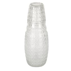 Графин со стаканом, набор 2пр. 1100мл/250мл (стекло) (индивидуальная упаковка)