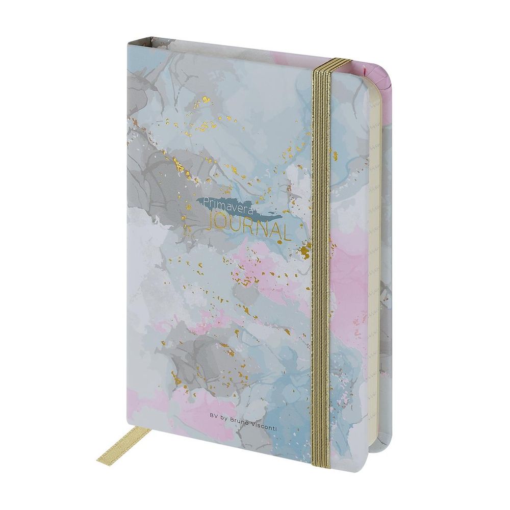 Записная книжка А6 100л. линия "Megapolis journal. Primavera" на резинке (BrunoVisconti)