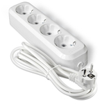 Удлинитель бытовой 4 гн, 3 м, ПВС, 3х1 мм2, с/з, UNIVersal, E-304