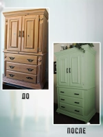 Акриловая краска для мебели и дерева мятная 1 литр