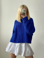 Юбка мини хлопковая со сборками