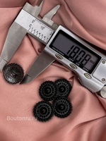 Пуговицы черные Жемчуг2