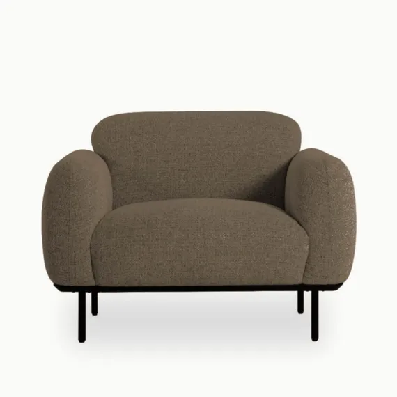 Кресло Blocco, серо-коричневое