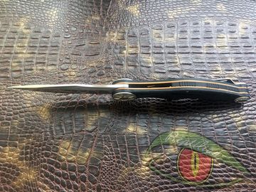 Складной нож Reptilian Мото c клинком из стали 9Cr18MoV, рукоять G10 / алюминий