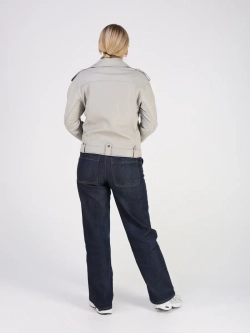 Кожаная куртка демисезонная косуха оверсайз