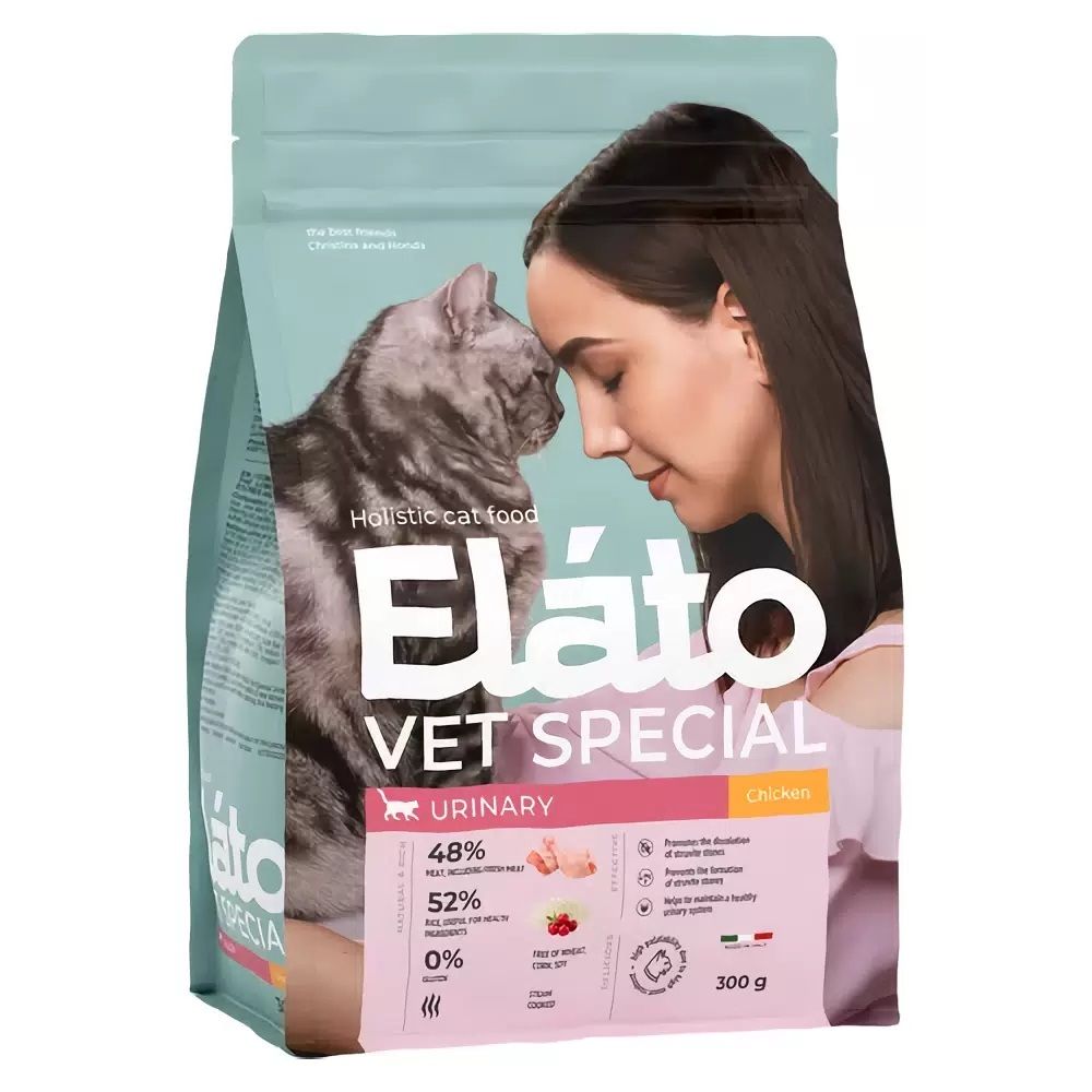 Сухой корм Elato Holistic Vet Special Urinary для кошек с курицей - 0,3 кг