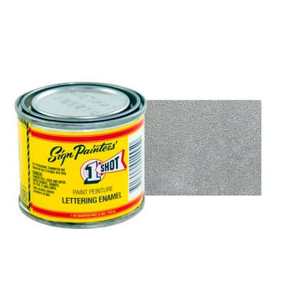 Эмаль для пинстрайпинга 1 Shot Серебро (Metallic Silver), 118 мл