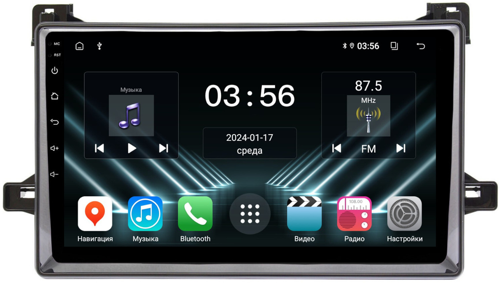 Магнитола для Toyota Prius 50, PHV 2015-2018 - FarCar DX9-9528 монитор 9" IPS на Android 13, 4+64Гб, CarPlay