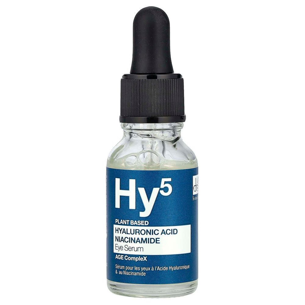 Dr. Botanicals, Сыворотка для кожи вокруг глаз с гиалуроновой кислотой и никотинамидом, 15 мл (0,51 жидк. Унции)