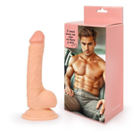 Телесный фаллоимитатор с подошвой-присоской (Цвет: телесный)